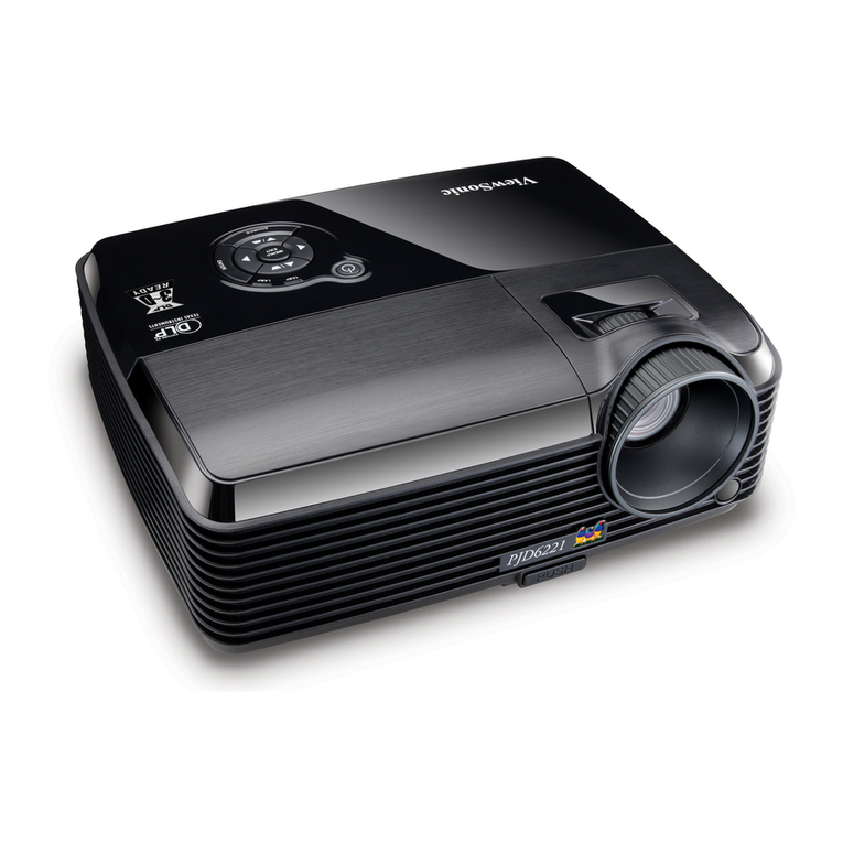 ViewSonic PJD6221 - 2700 Lumens XGA DLP Projector User manual