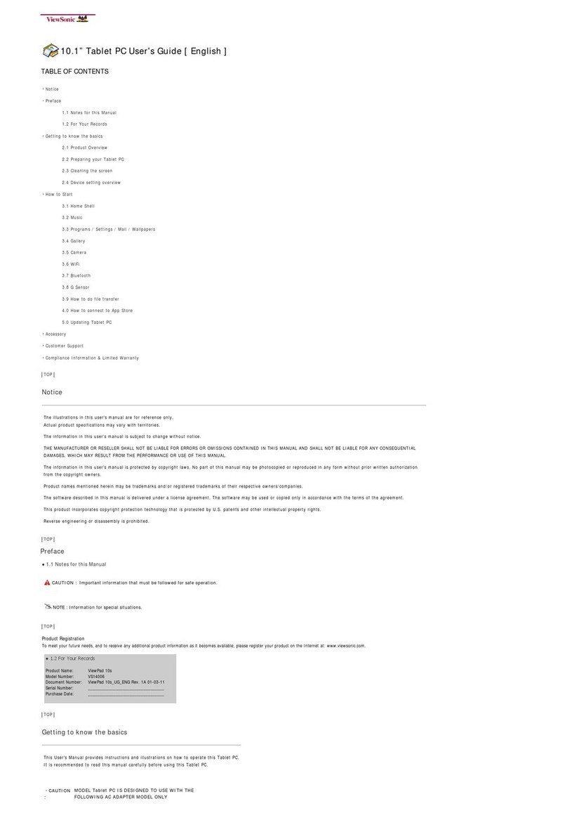 ViewSonic ViewPad 10s User manual