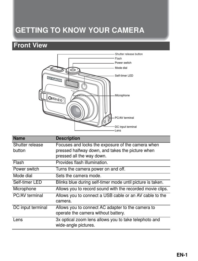 Pentax Optio E10 Assembly instructions