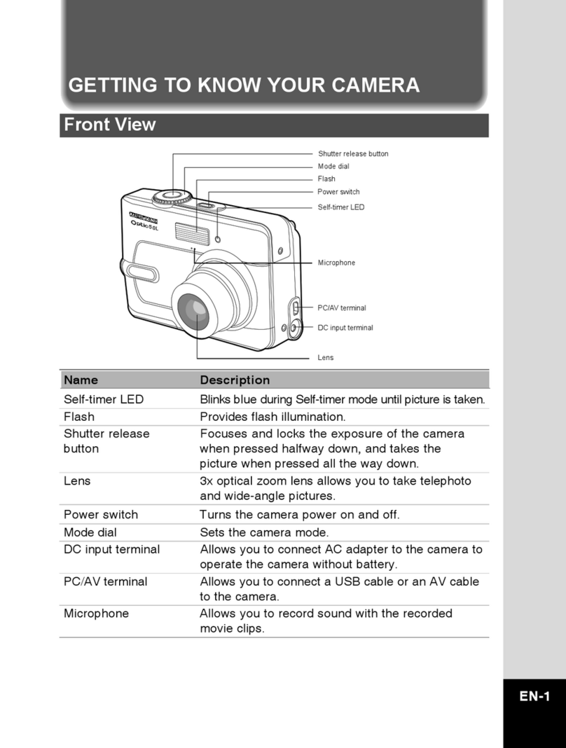 Pentax Optio 50L Assembly instructions