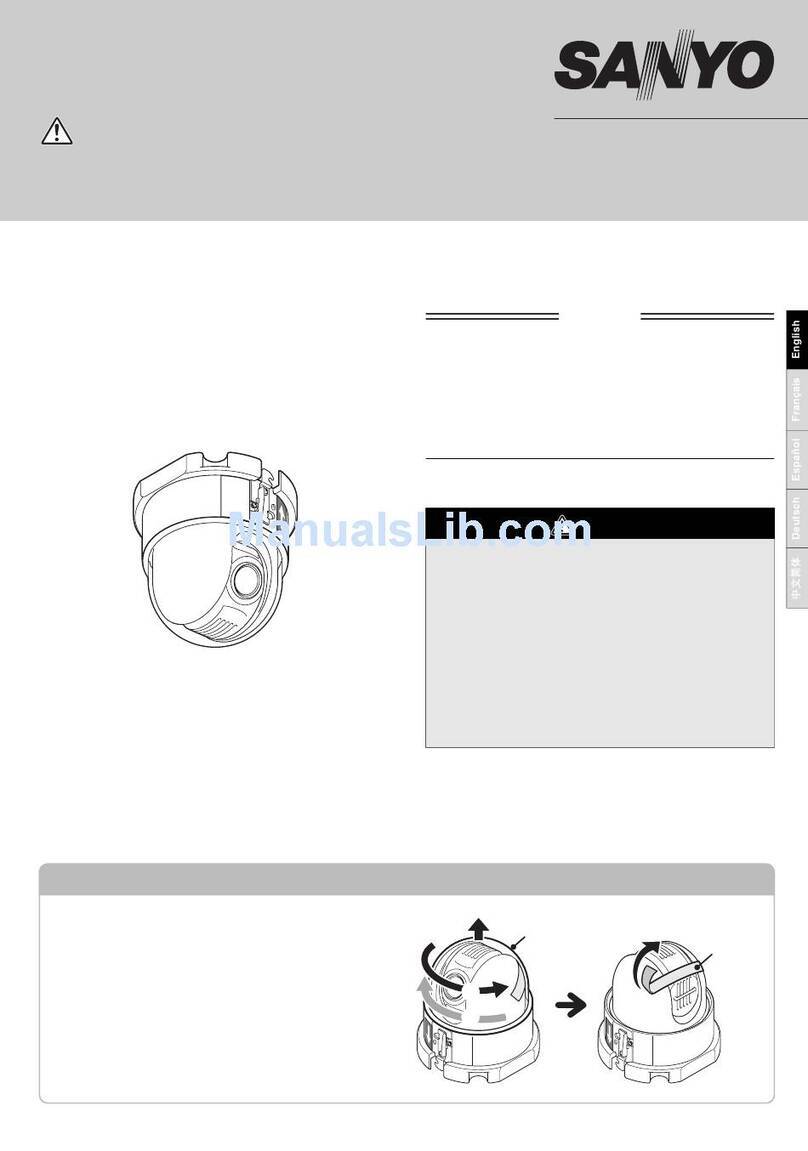 Sanyo VCC-9500P installation manual