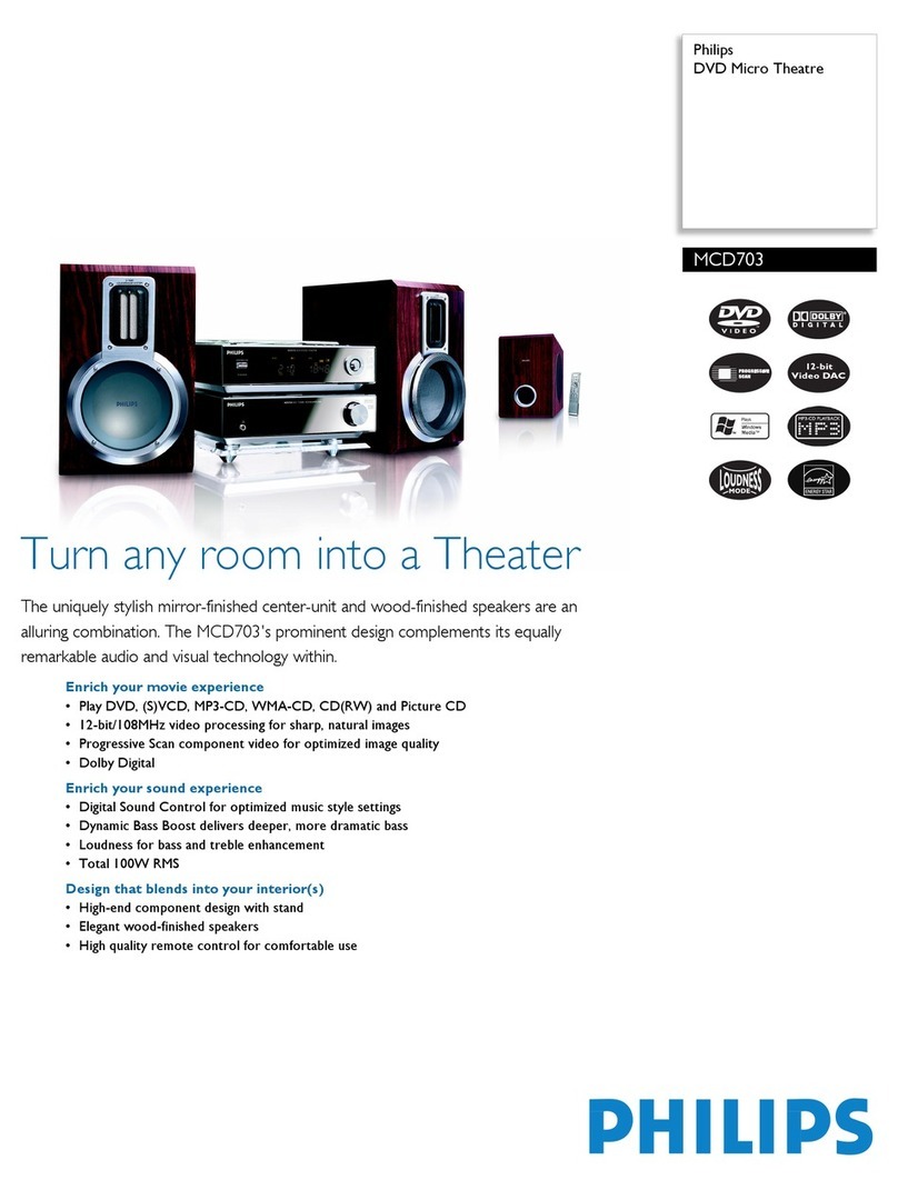 Philips MCD703 Specifications