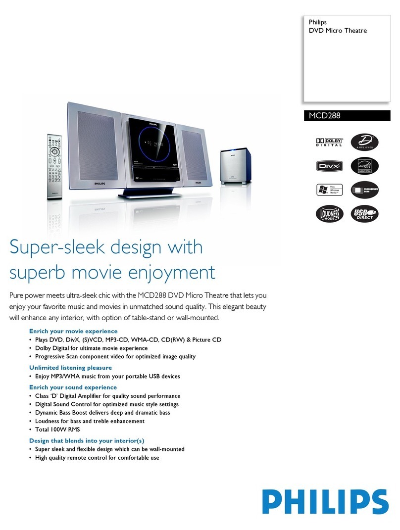 Philips MCD288 User manual