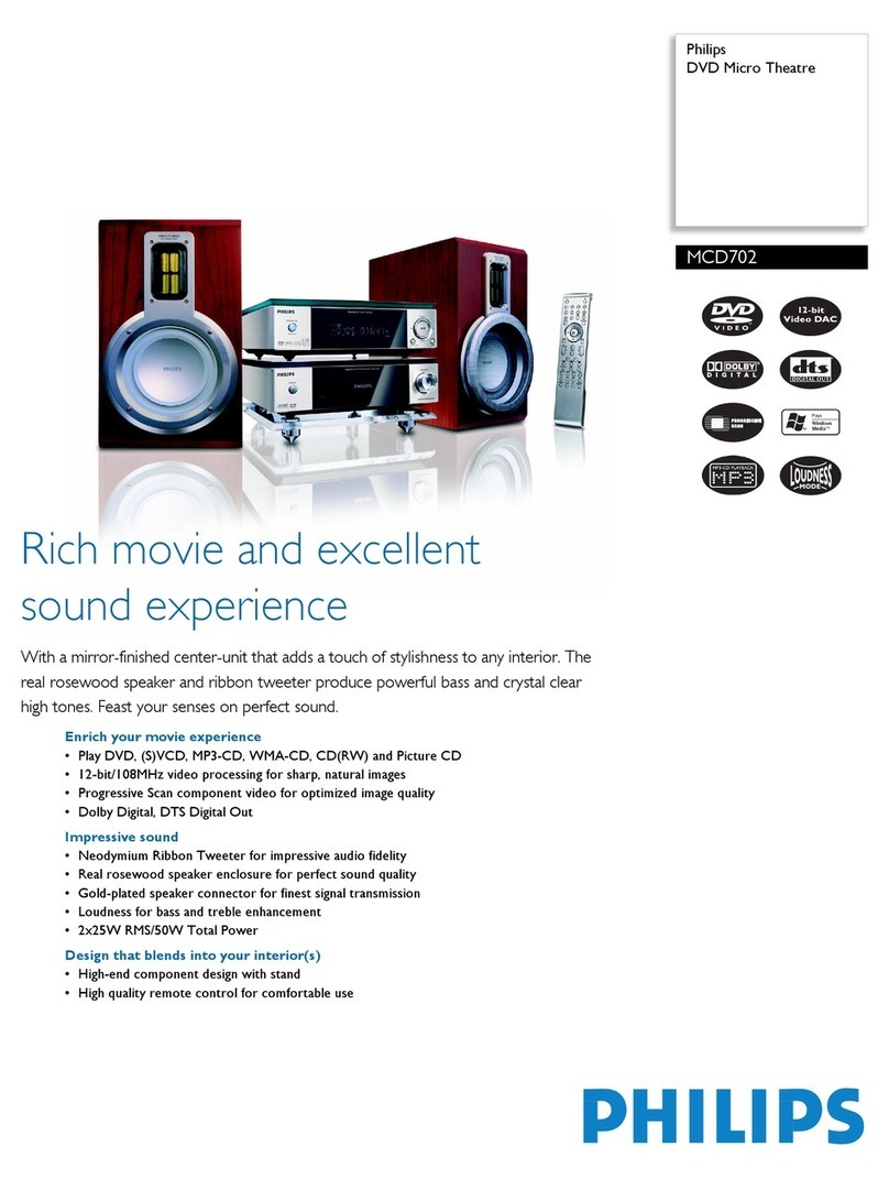 Philips MCD 702 Specifications