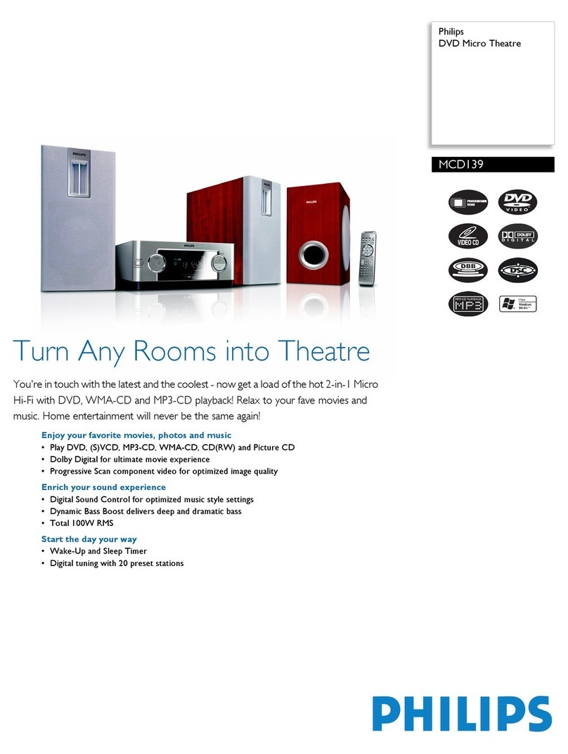 Philips MCD139B User manual Philips MCD139B User manual
