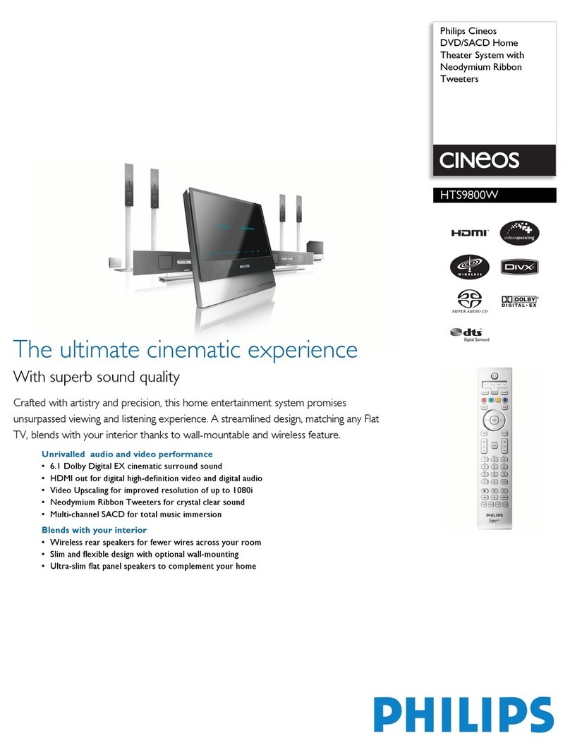 Philips HTS9800W User manual
