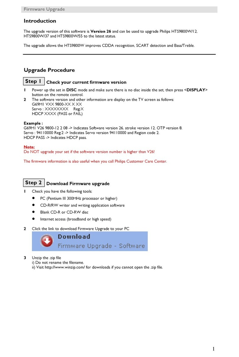 Philips HTS9800W Quick start guide