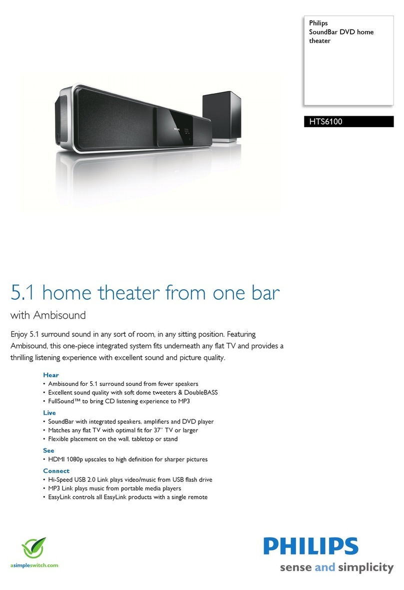 Philips HTS6100 User manual