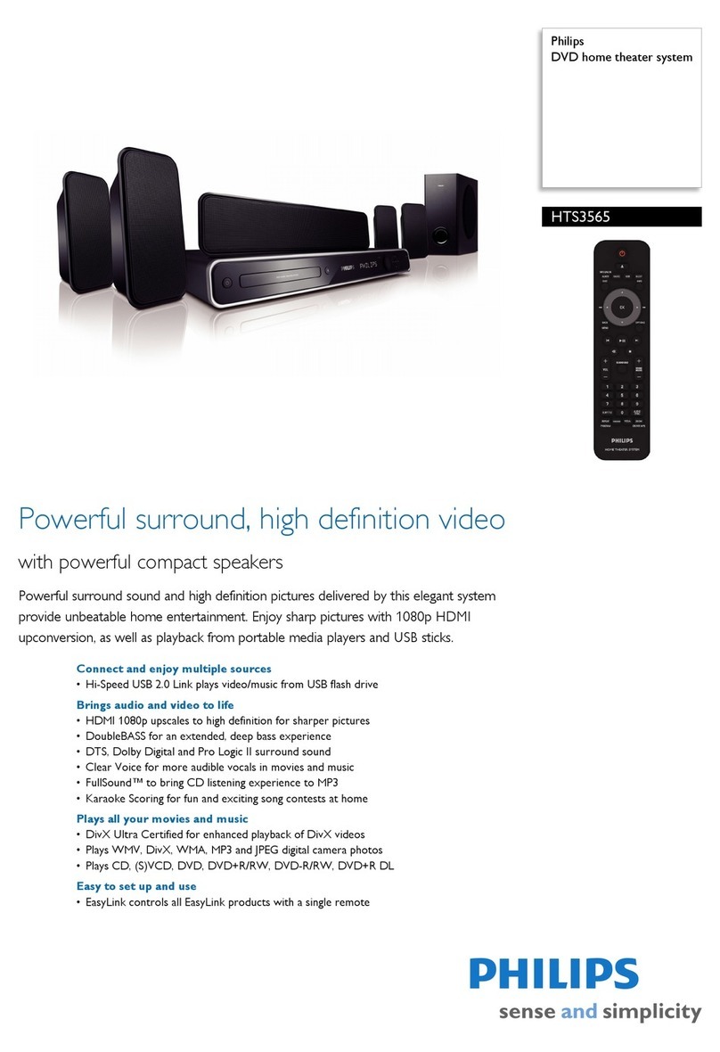 Philips HTS3565 Specifications