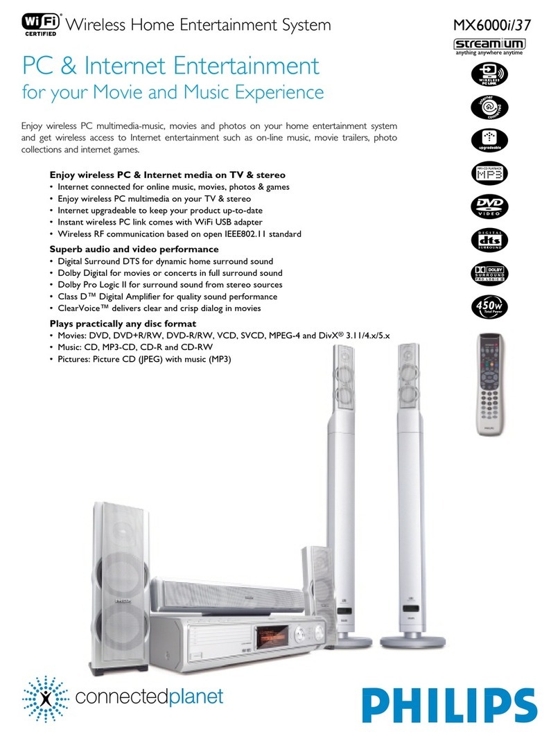 Philips Streamium MX6000i User manual
