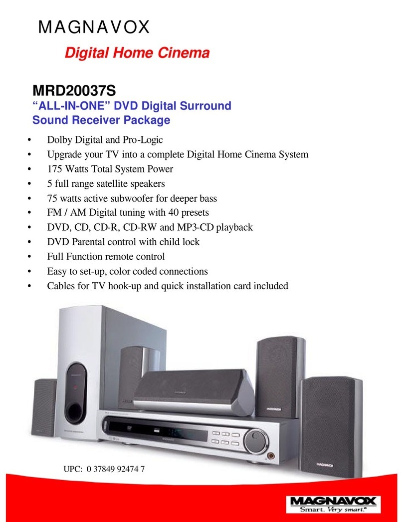 Magnavox MRD-200 Specifications