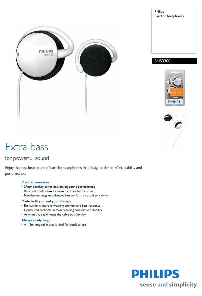 Philips SHS3300 User manual