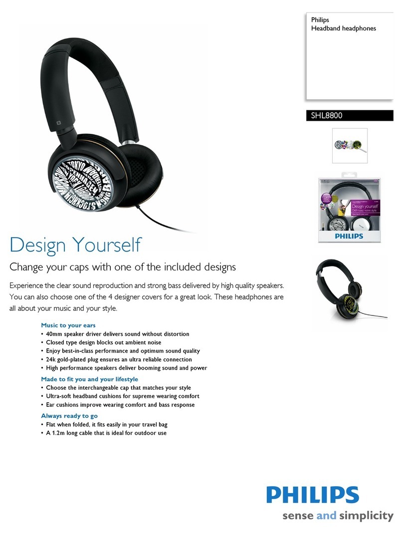 Philips SHL8800 User manual
