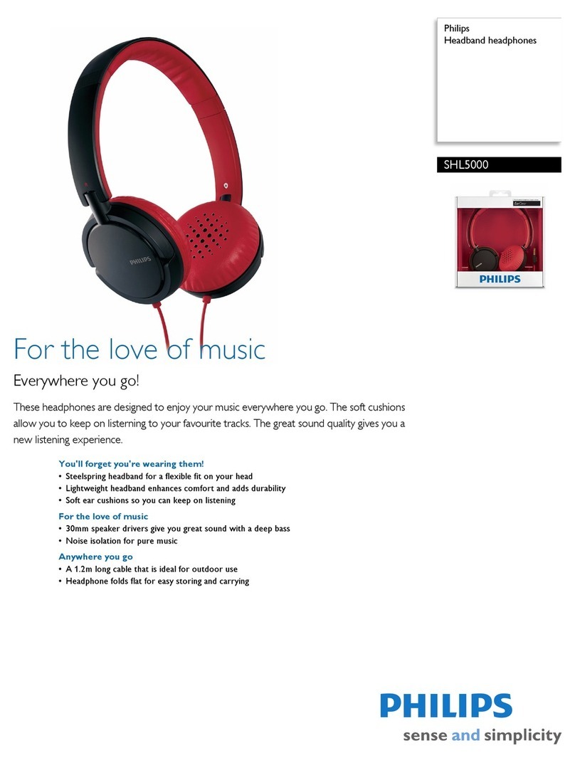 Philips SHL5000 Specifications