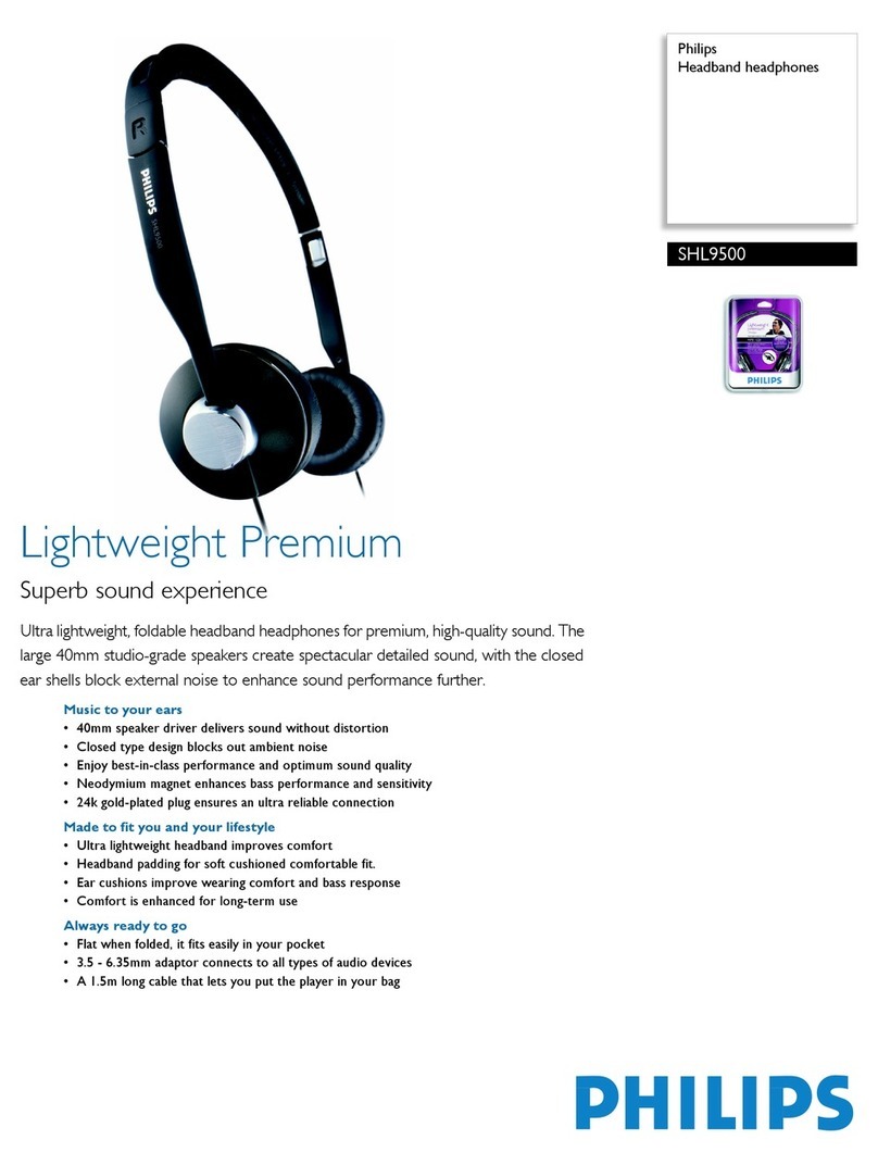 Philips SHL9500 User manual