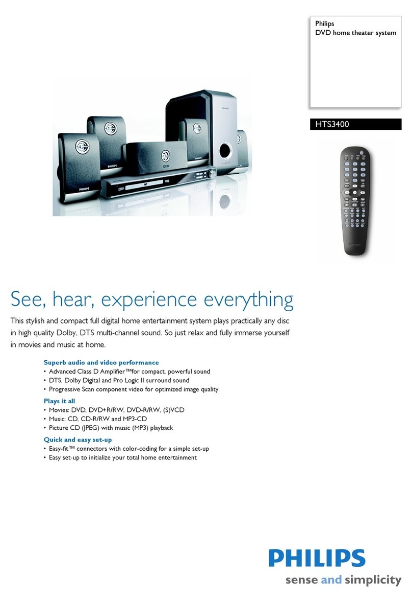 Philips HTS3400 User manual