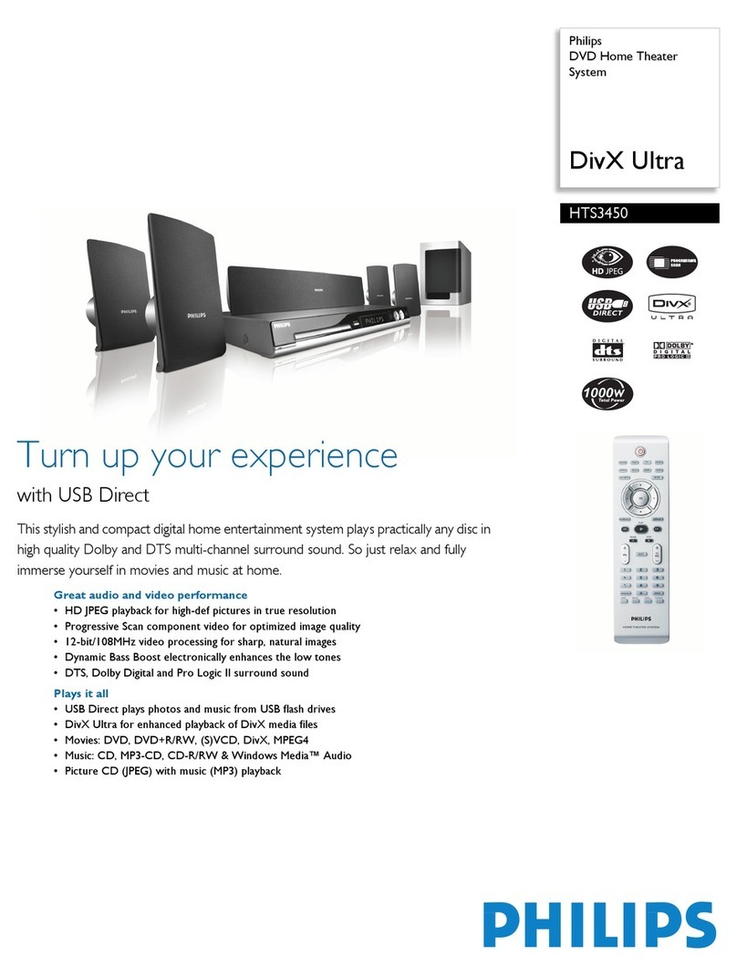 Philips HTS3450 Specifications