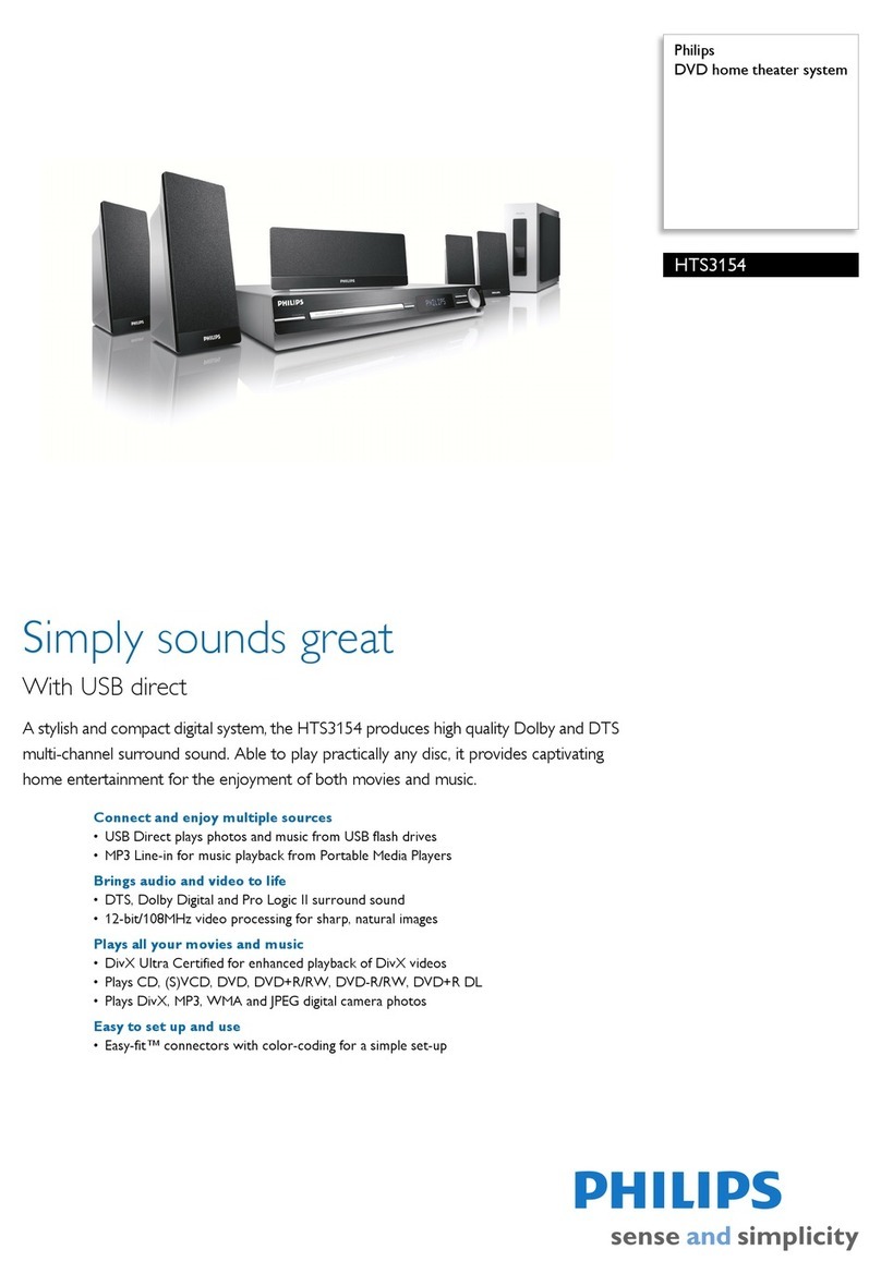 Philips HTS3154 Specifications