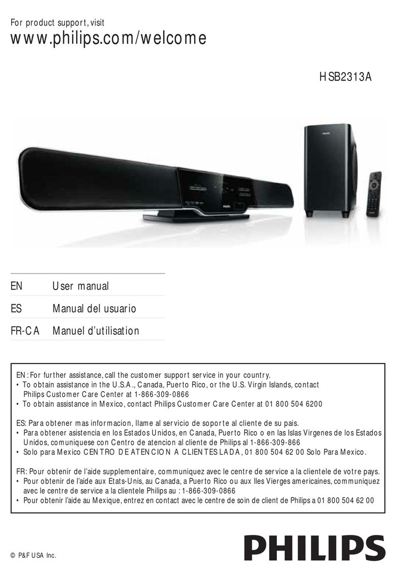 Philips HSB2313 User manual