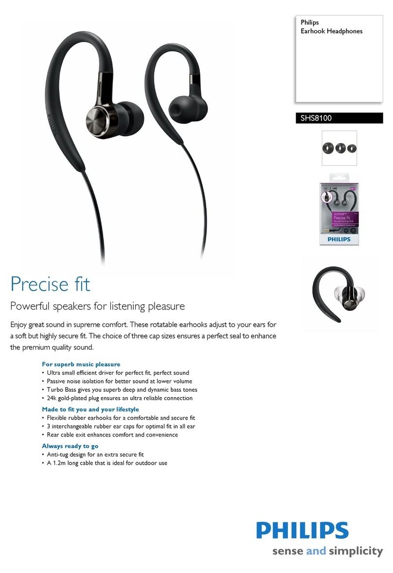 Philips SHS8100 User manual