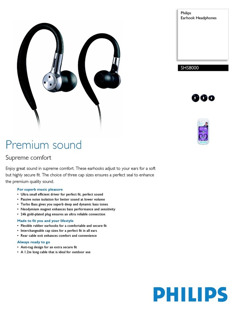 Philips SHS8000 Specifications