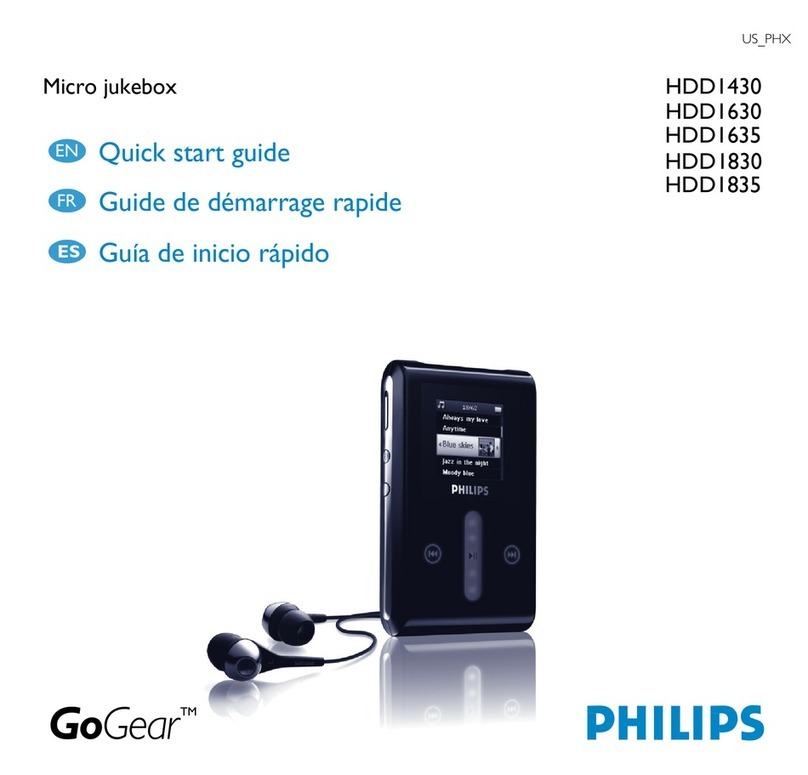 Philips GoGear HDD1630 User manual