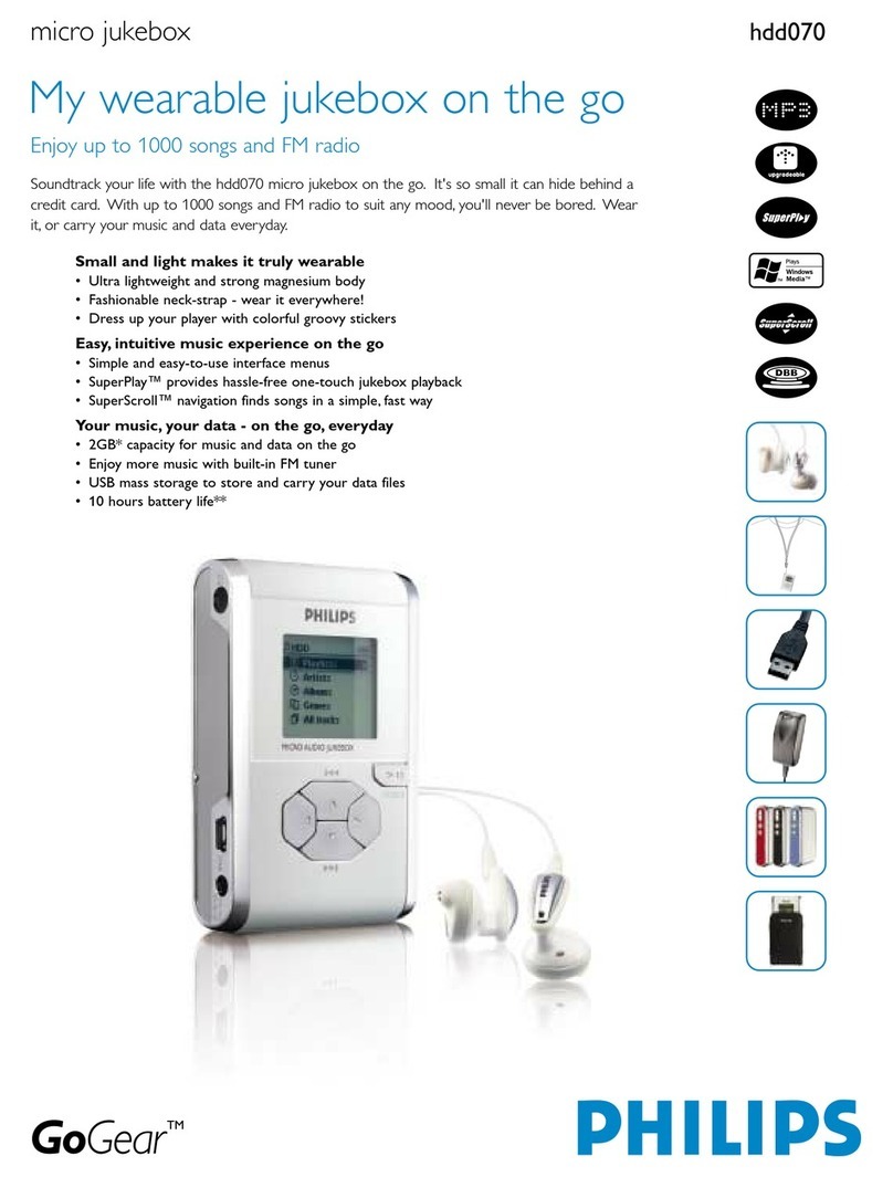 Philips HDD070 User manual
