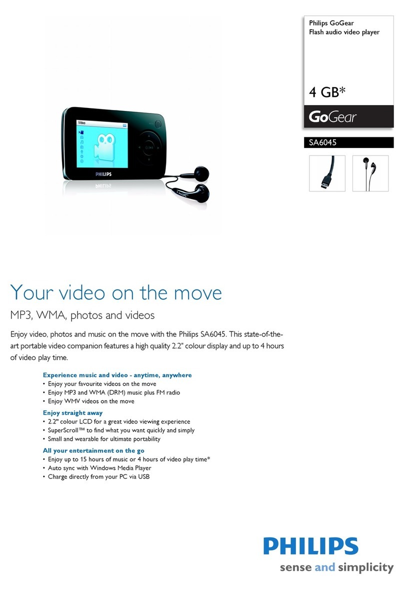 Philips GoGear SA6045 User manual
