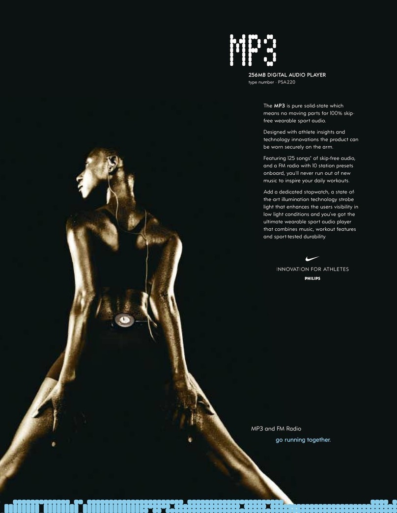 Philips PSA220 User manual