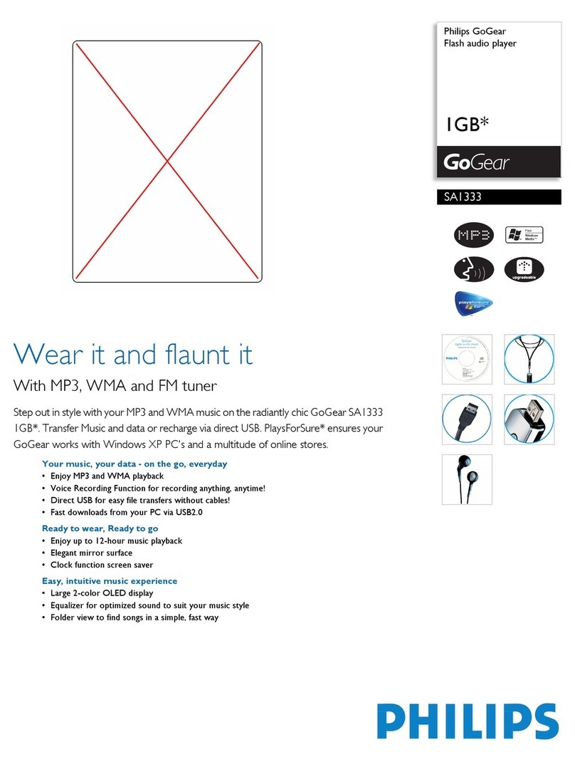 Philips SA1333 User manual