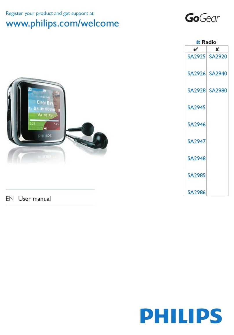 Philips SA2925A User manual