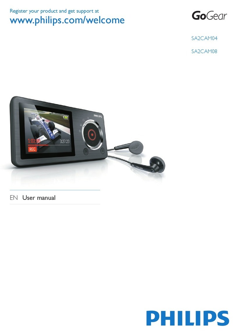 Philips GoGear SA2CAM08 User manual