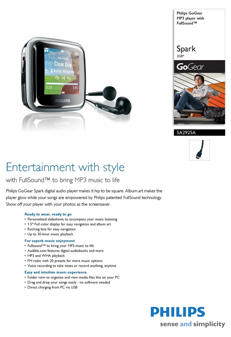 Philips SA2925A User manual