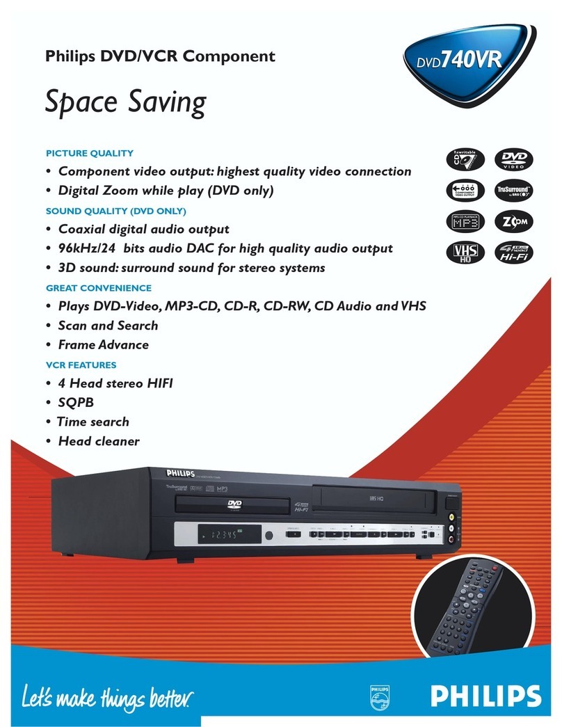 Philips DVD740VR Technical specifications