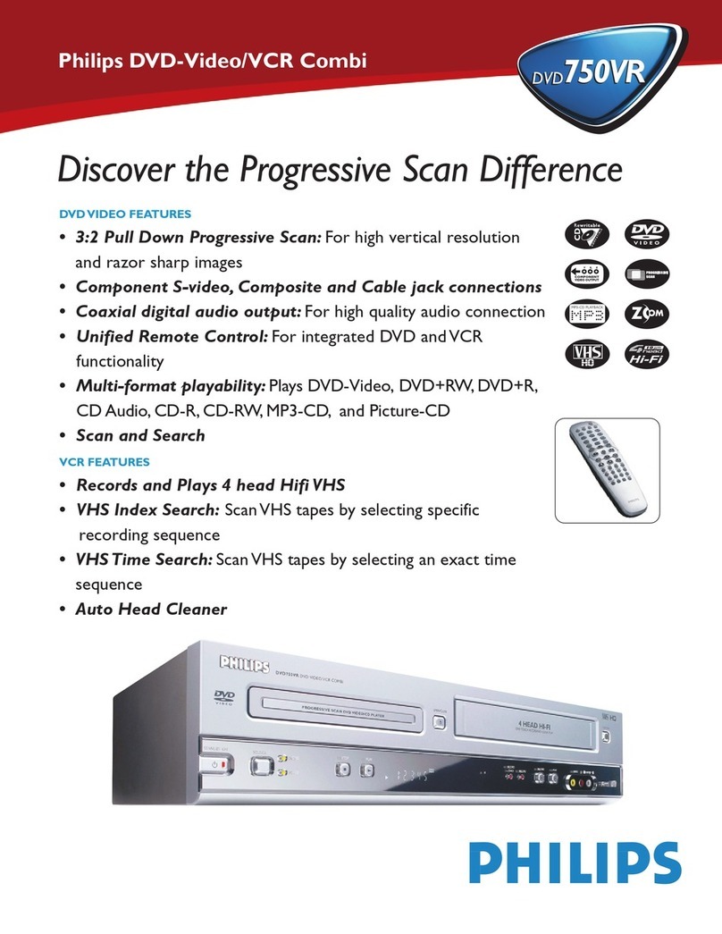 Philips DVD750VR User manual