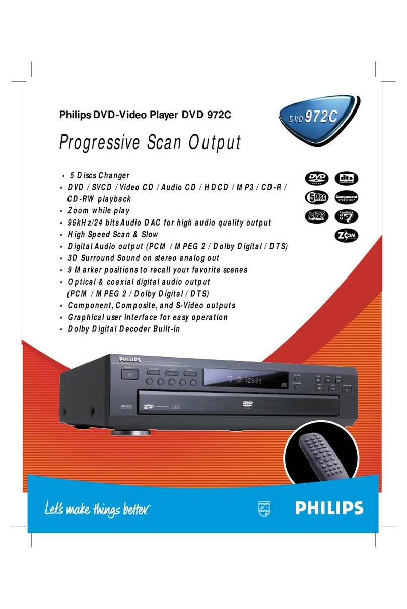 Philips DVD972CH Specifications