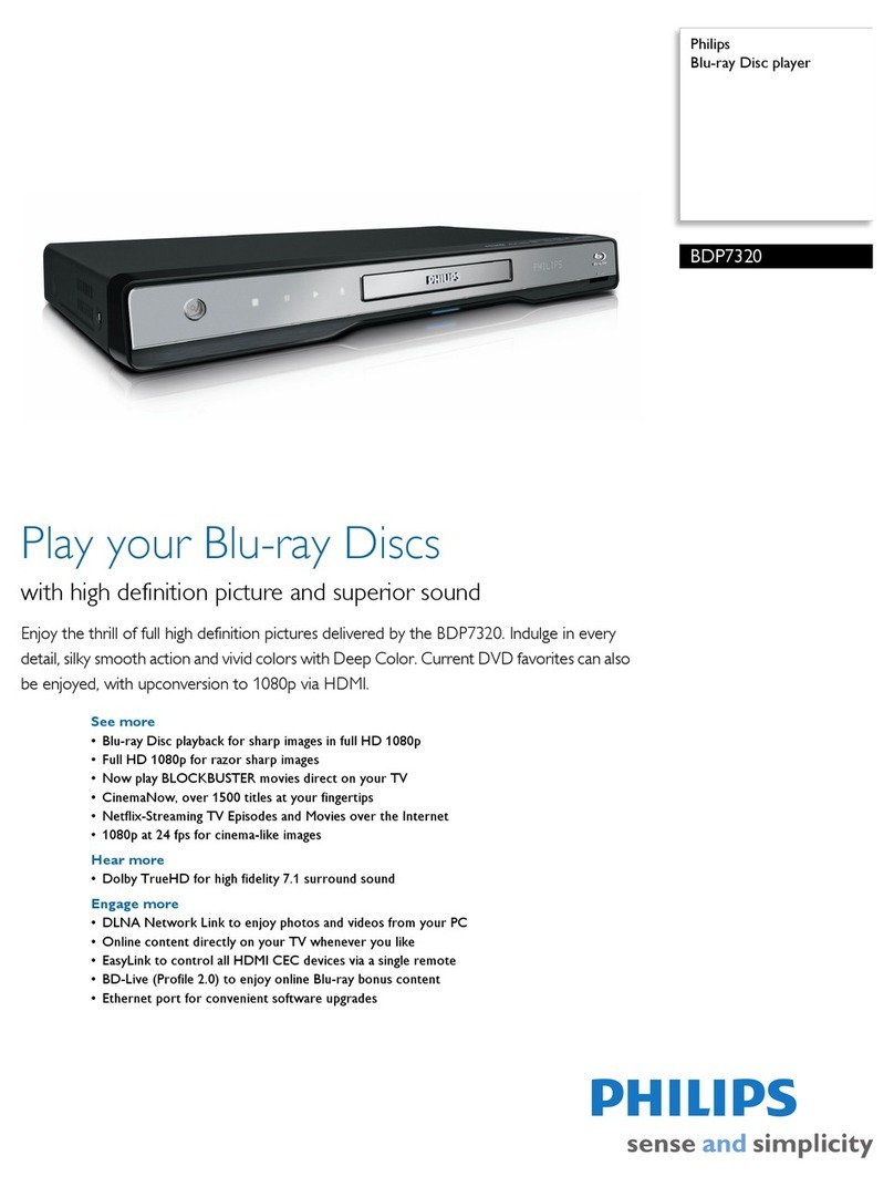 Philips BDP7320 User manual