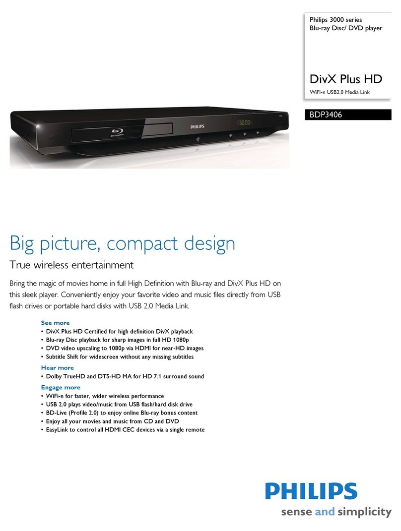 Philips BDP3406 User manual