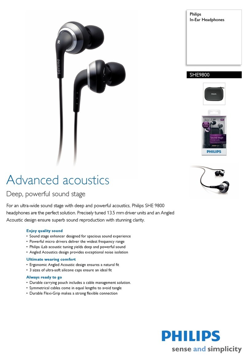 Philips SHE9800 Specifications
