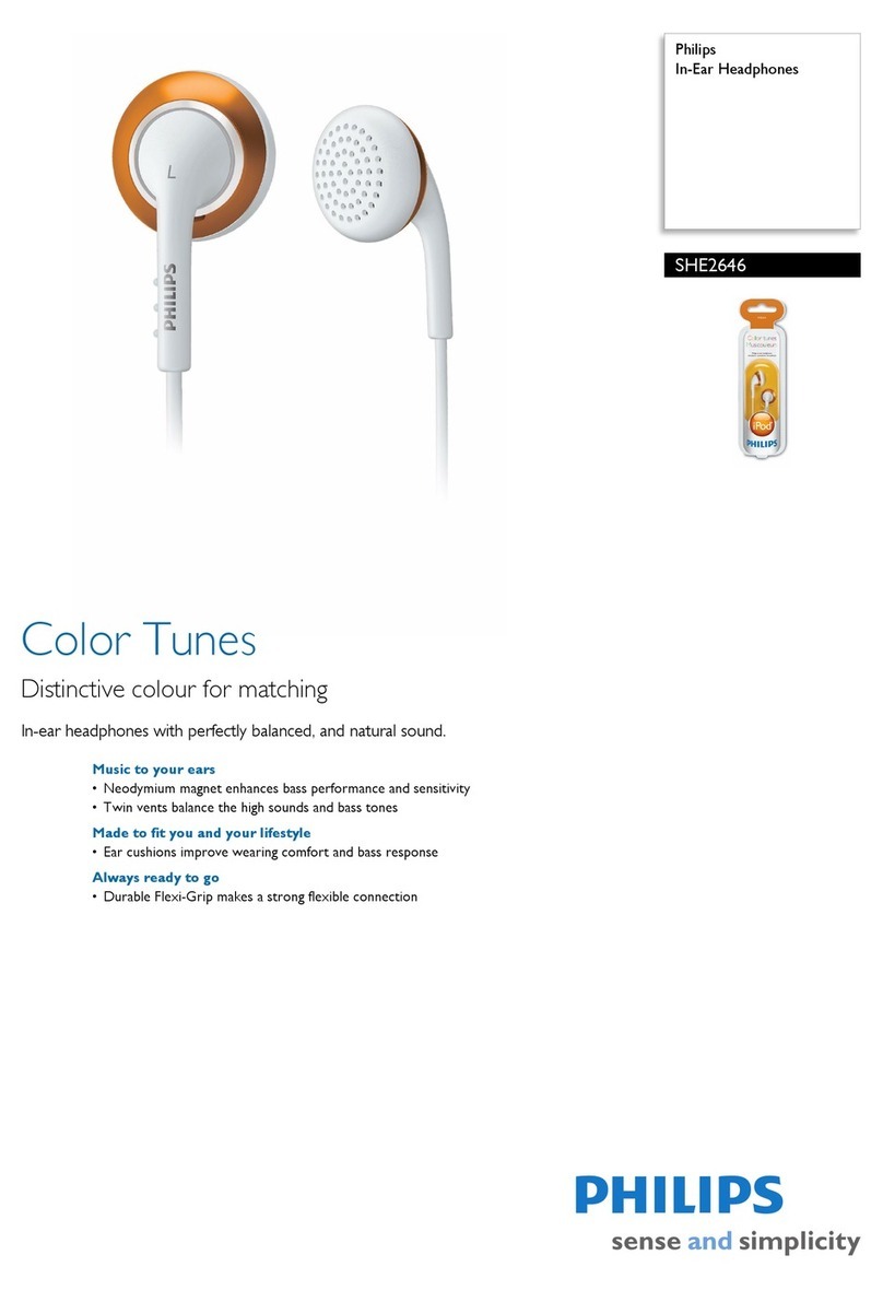 Philips SHE2646 Specifications