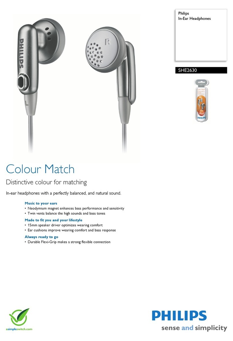 Philips SHE2630 User manual