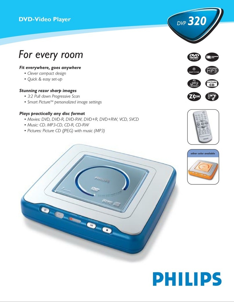 Philips dvp 320 User manual