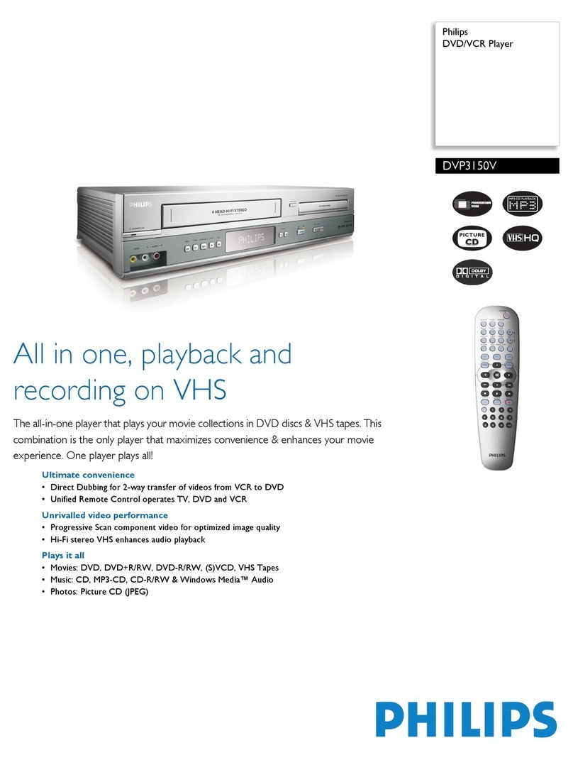 Philips DVP3150V Specifications