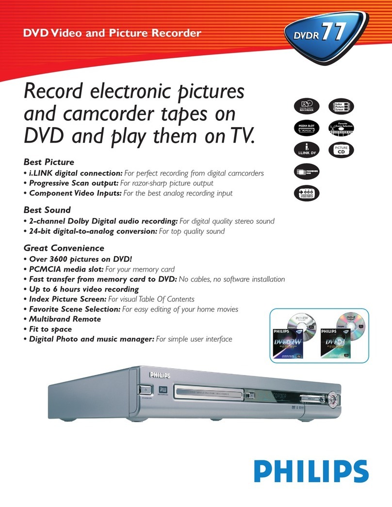Philips DVD RECORDER DVDR77 - Firmware Upgrade Readme... User manual