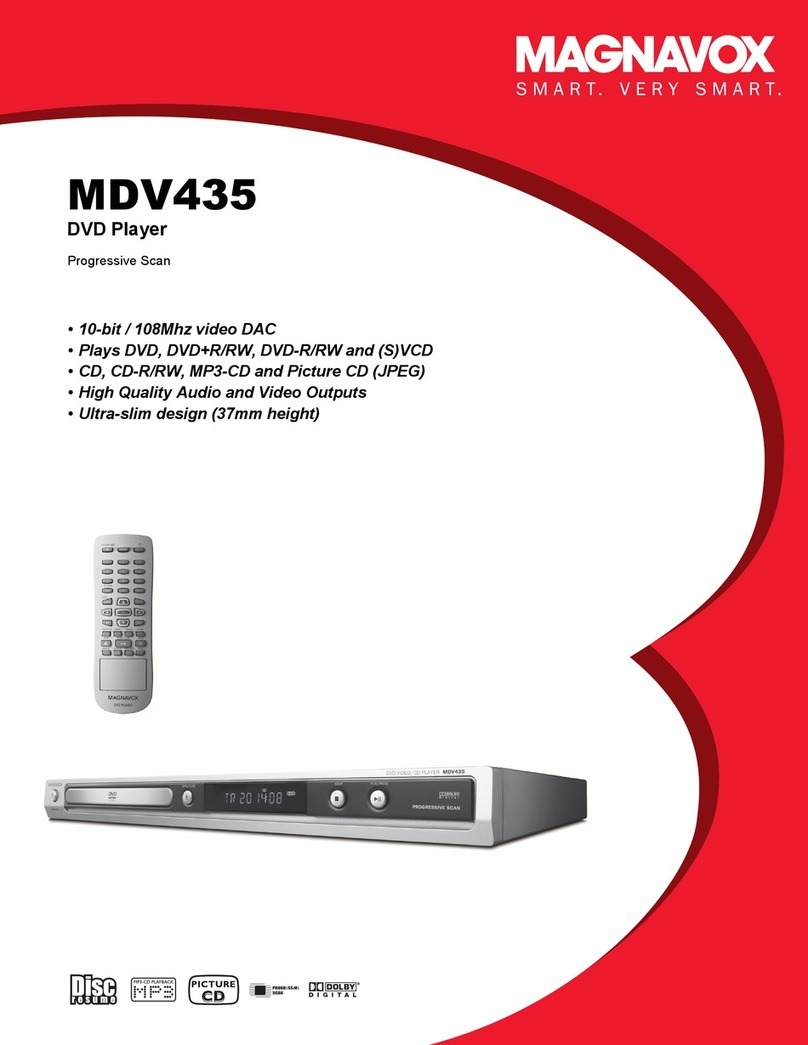 Magnavox MDV435 User manual
