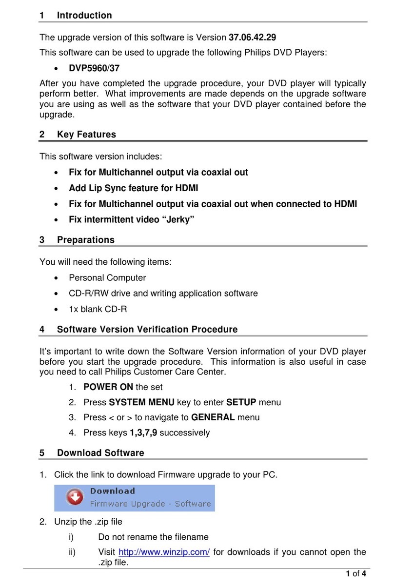 Philips DVP5960 Quick start guide