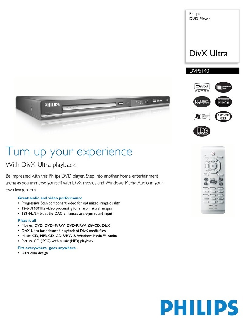 Philips DVP5140 User manual