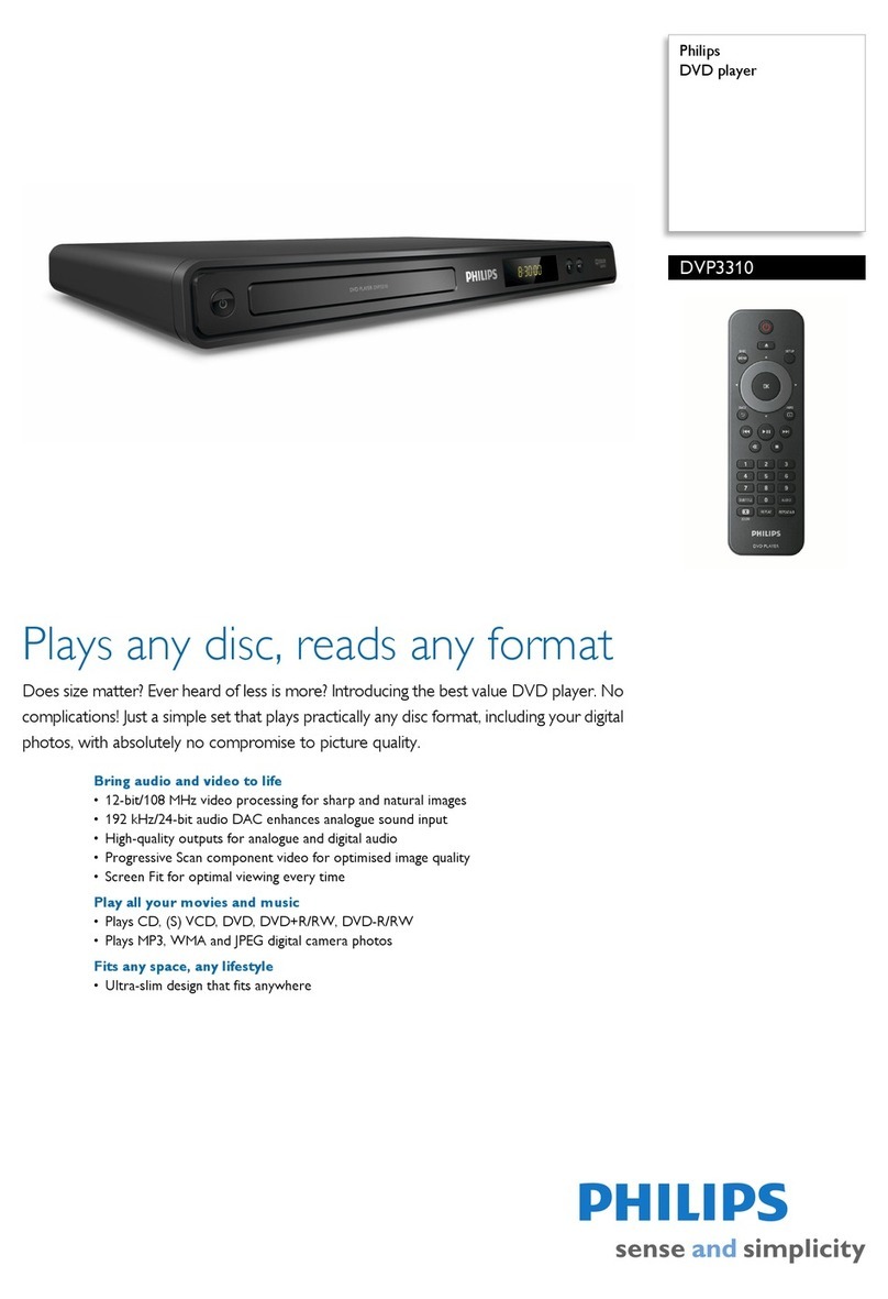 Philips DVP3310 User manual