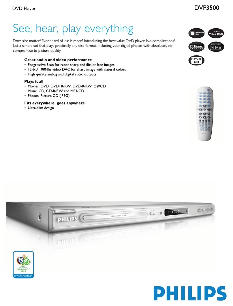 Philips DVP3500 User manual