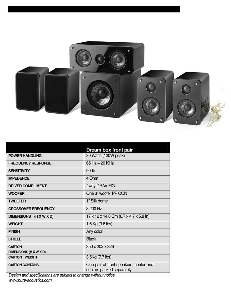 Pure Acoustics Dream Box Dimensions